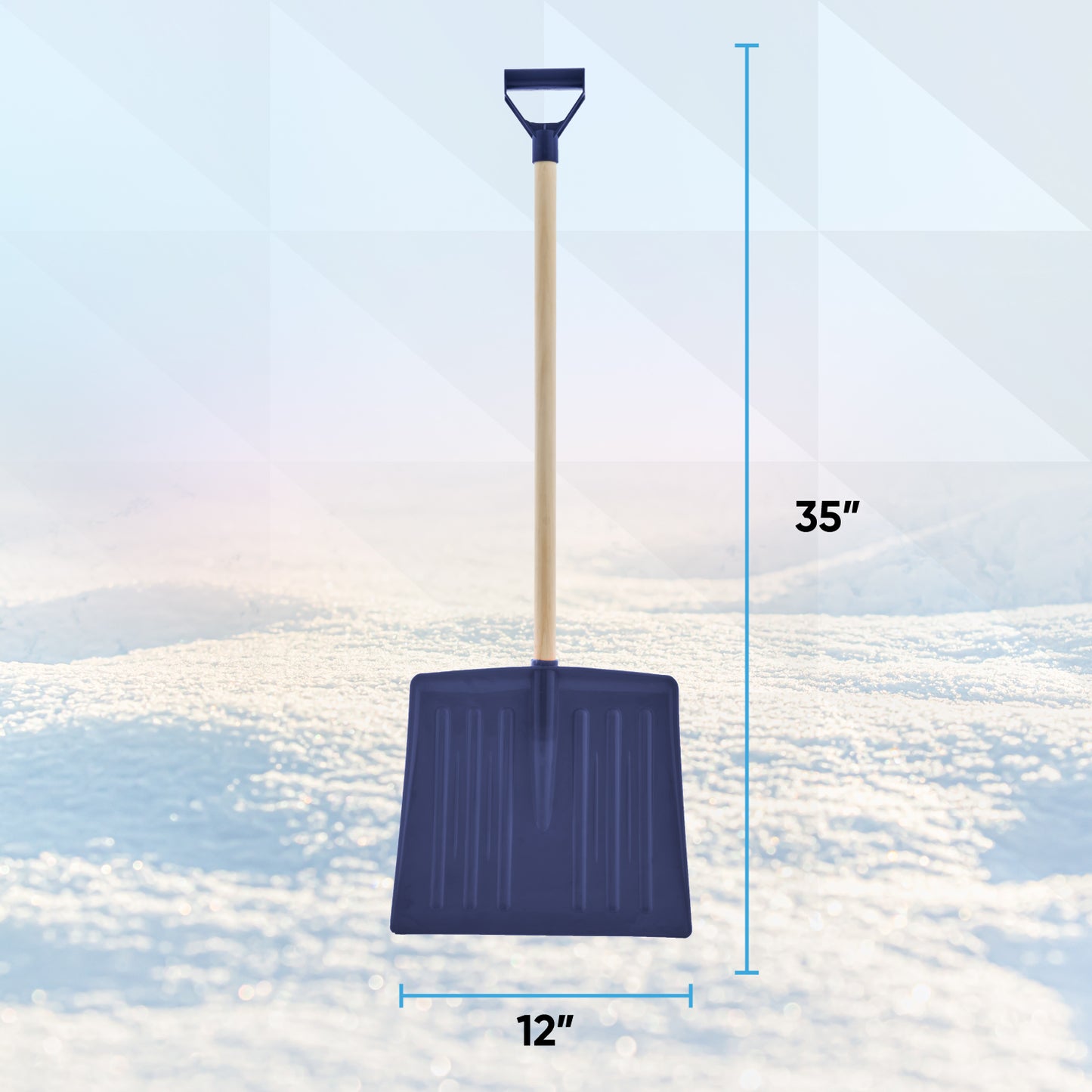 12" Navy Kids Snow Shovel