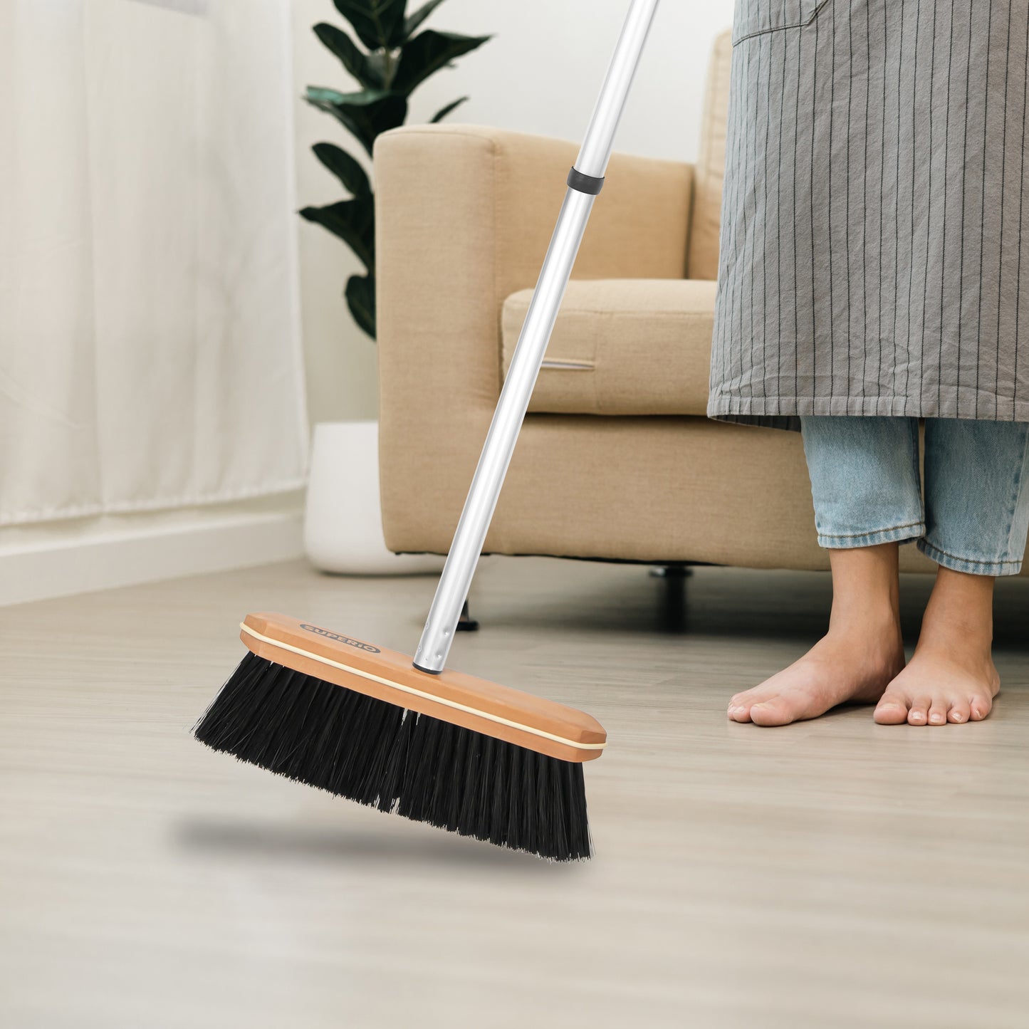 Tampico Broom with 48" Handle