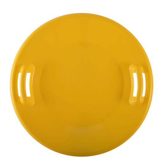 24" Kids Round Snow Sled Yellow