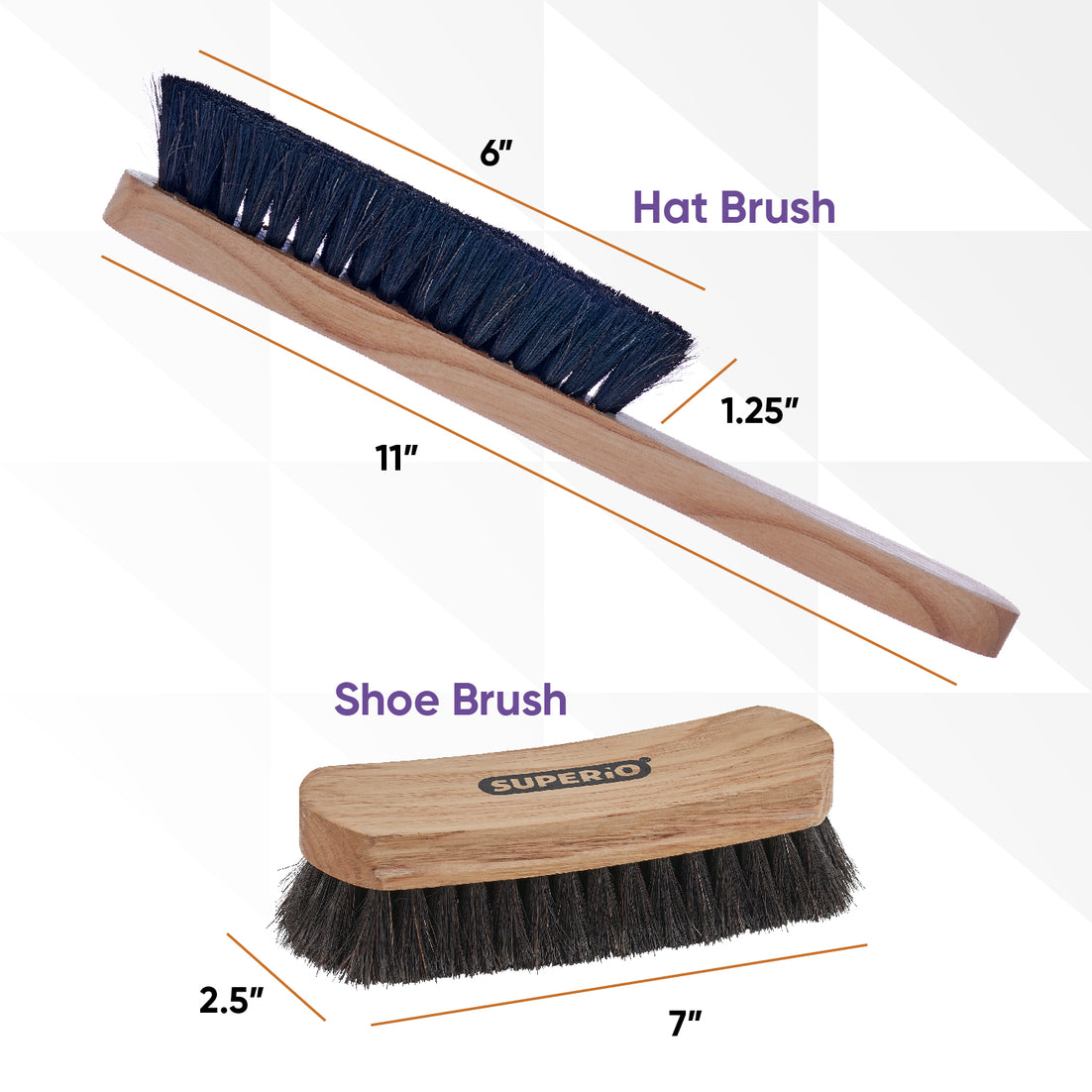 Horsehair Hat Brush