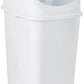 Swing Top Trash Can, 5 Qt - White