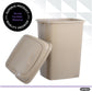 Large Swing Top Trash Can, 50 L/13 Gal - Beige
