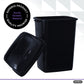 large Swing Top Trash Can, 13 Gal / 52 Qt - Black