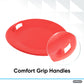 24" Kids Round Snow Sled Red