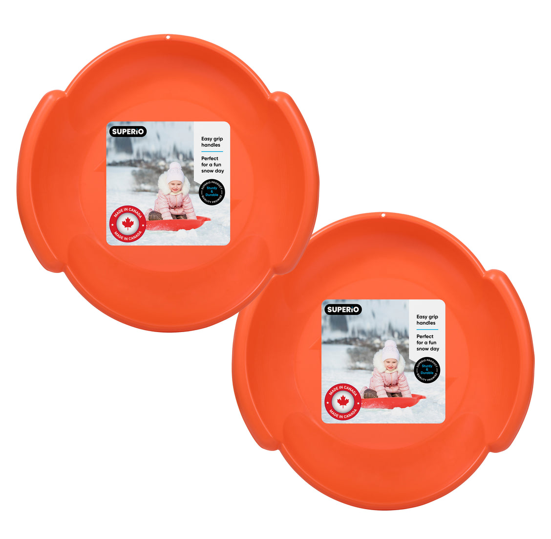 Superio Round Snow Saucer Sled, 24
