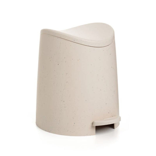 Modern Step-on Curved Lid Trash Can, 3 Liter - Ecohome