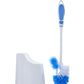Toilet Brush with Lip and Caddy, Blue