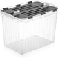 26 L Storage Container with Hinged Lid