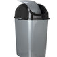 Swing Top Trash Can, 37 Qt - Grey