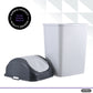 Swing Top Trash Can, 37 Qt - White Smoke
