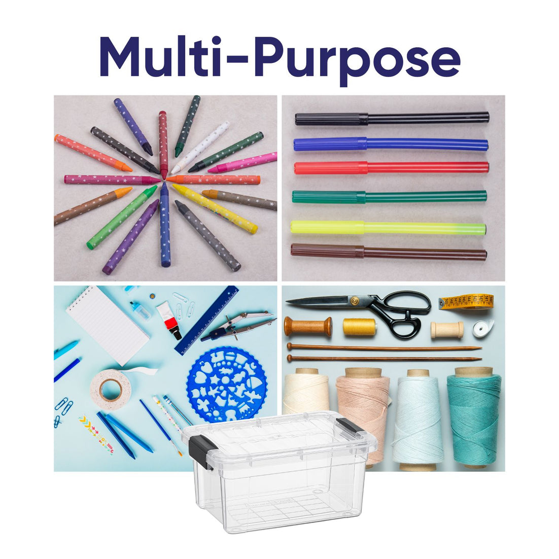 1 L Deep Mini Crayon Container