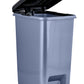 Slim Pedal Trash Can, 10 Qt - Grey/Black