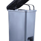 Slim Pedal Trash Can, 16 Qt - Grey/Black