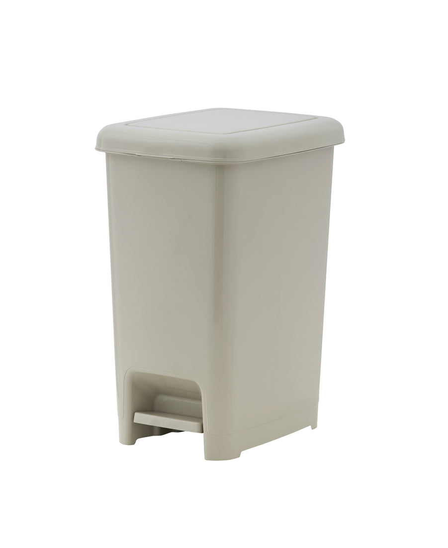 Slim Pedal Trash Can, 10 Qt - Greige