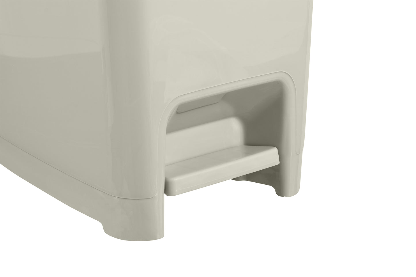 Slim Pedal Trash Can, 64 Qt - Greige