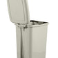 Slim Pedal Trash Can, 16 Qt - Greige