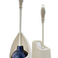 Toilet Bowl Brush with Caddy and Toilet & Sink Plunger with Caddy, Beige