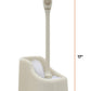 Toilet Bowl Brush with Caddy and Toilet & Sink Plunger with Caddy, Beige