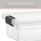 Clear Storage Box with Lid, 2.3 Quart