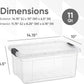 Clear Storage Box with Lid, 11 Quart