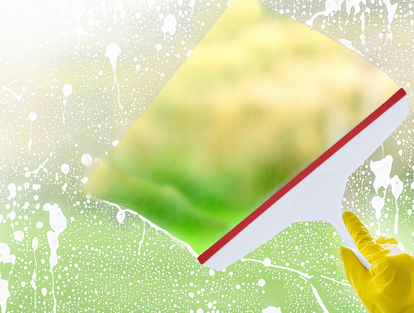 6" and 10" Red Window Squeegee