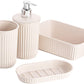 Set of 4 Bathroom Accessory Set Ecohome
