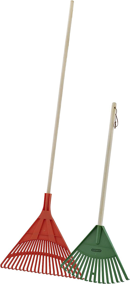 Kids and Adult Garden Rake, Green and Orange
