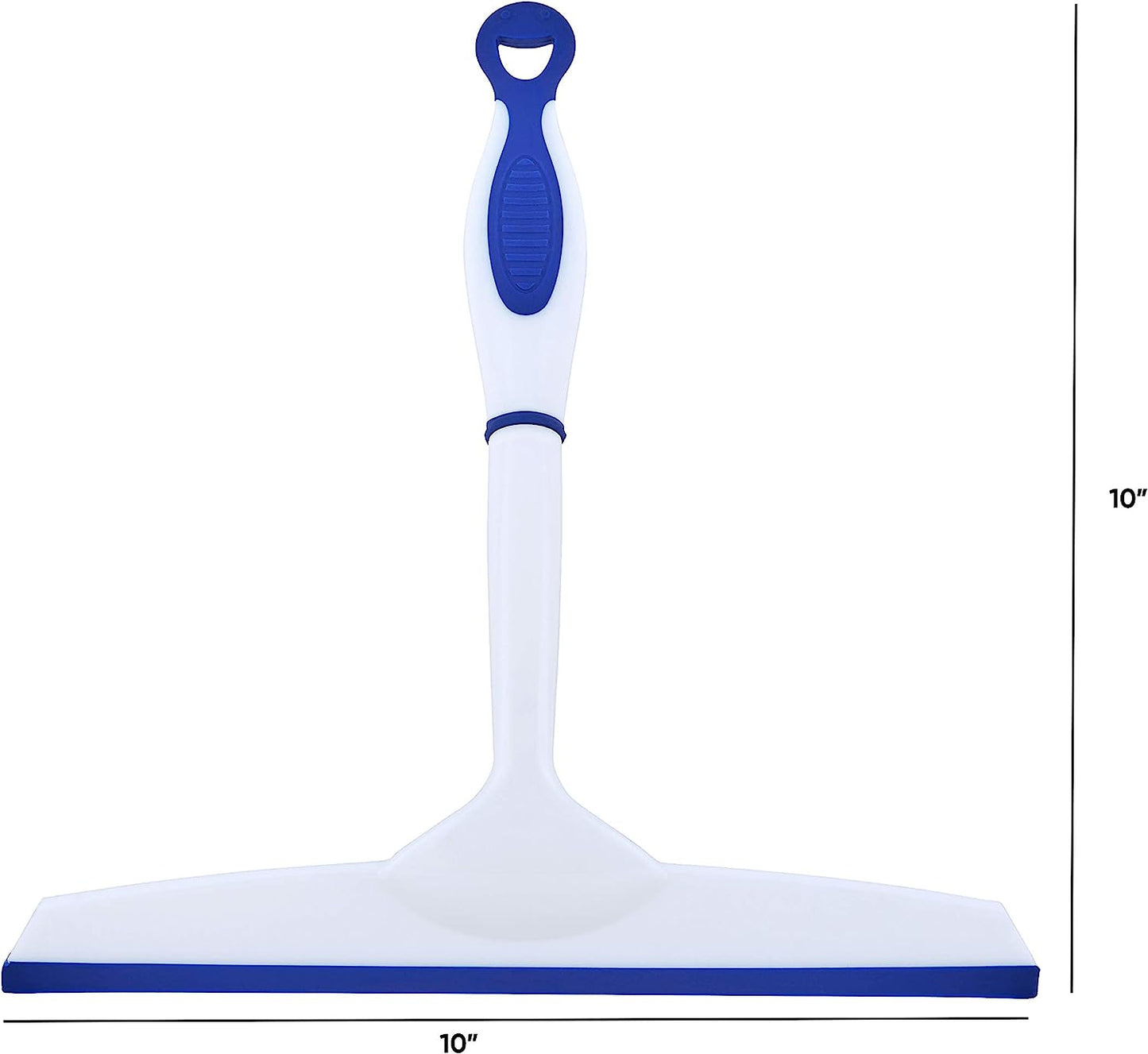 10" Blue, Red, and Grey Window Squeegee