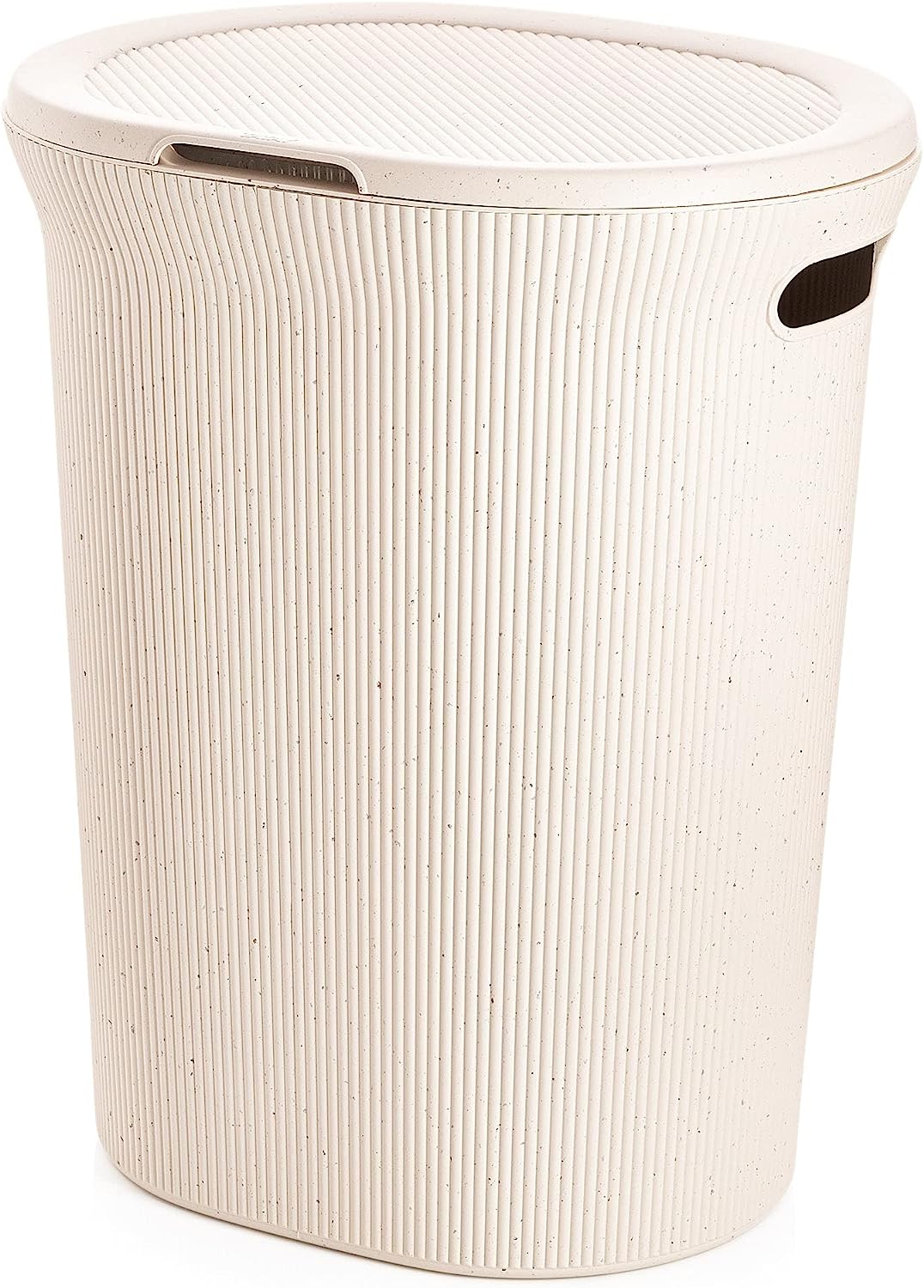 40 Liter Ribbed Laundry Hamper Ecohome