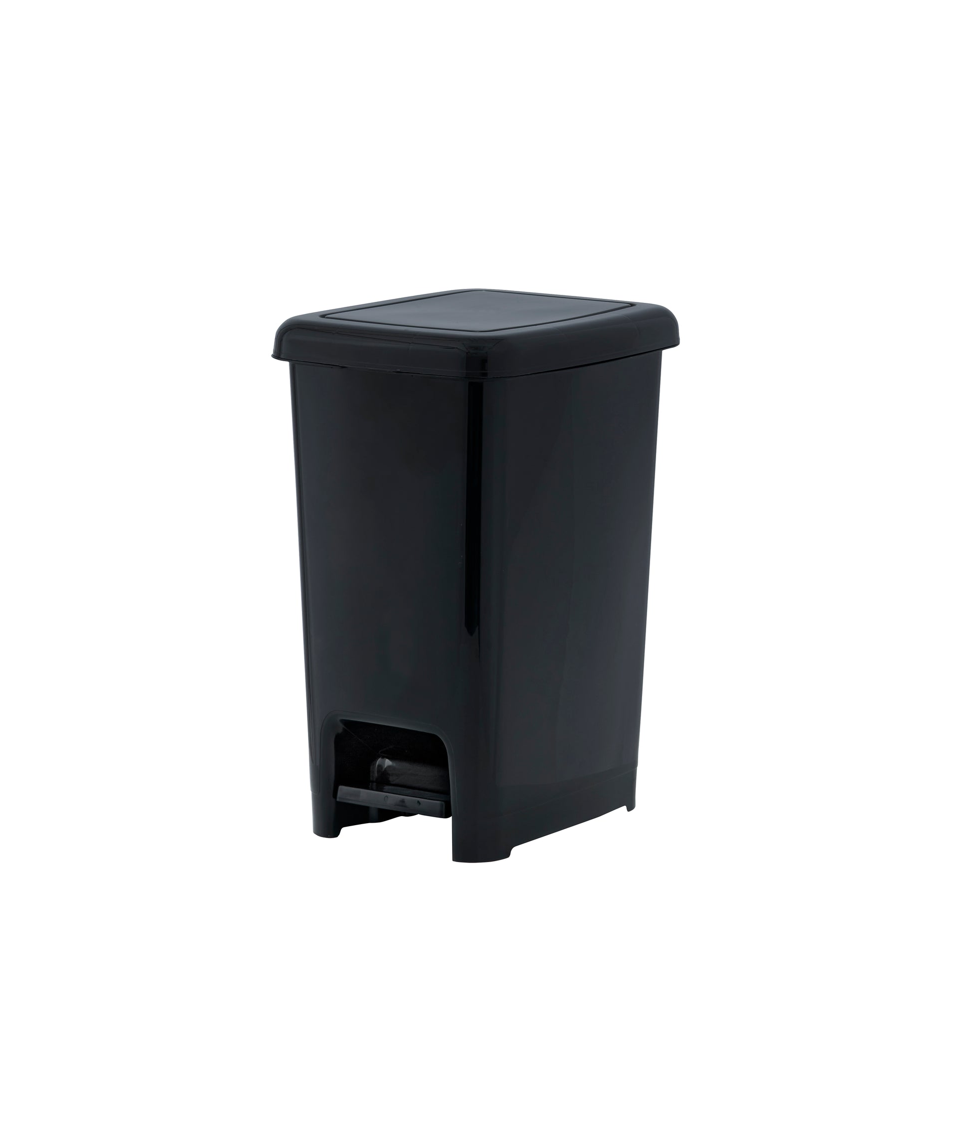 Superio 2.6 Gallon Small Slim Trash Can (Gray and Black)