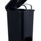 Slim Pedal Trash Can, 42 Qt - Black