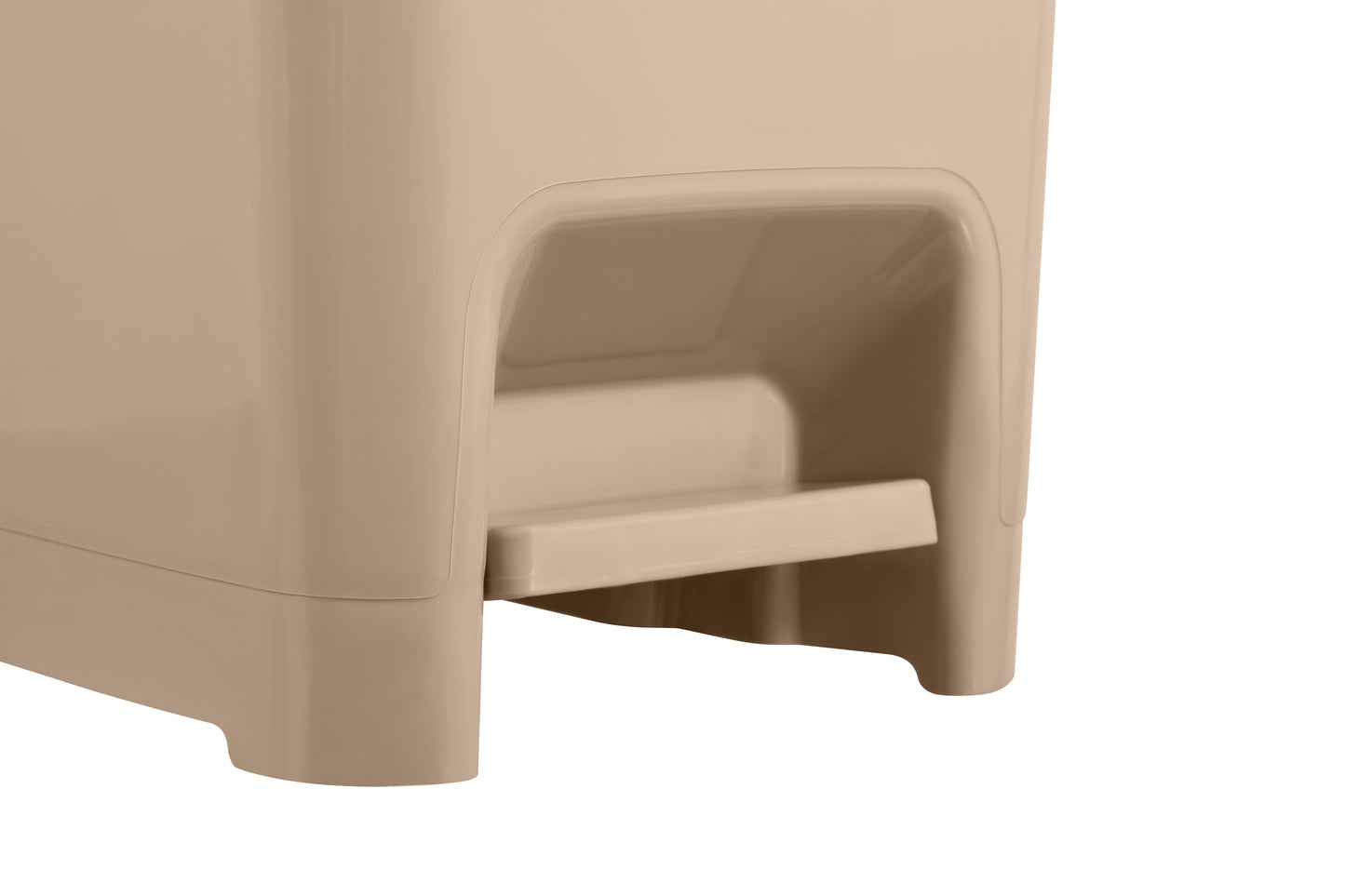 Slim Pedal Trash Can, 10 Qt - Tan