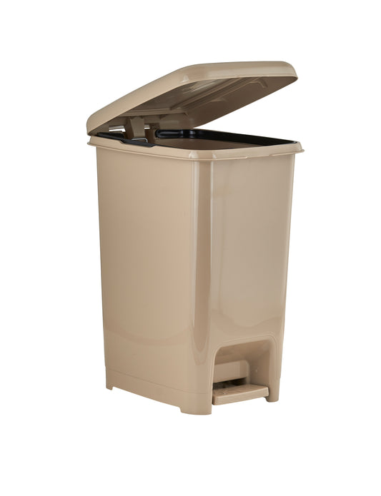 Slim Pedal Trash Can, 16 Qt - Tan