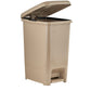 Slim Pedal Trash Can, 26 Qt - Tan