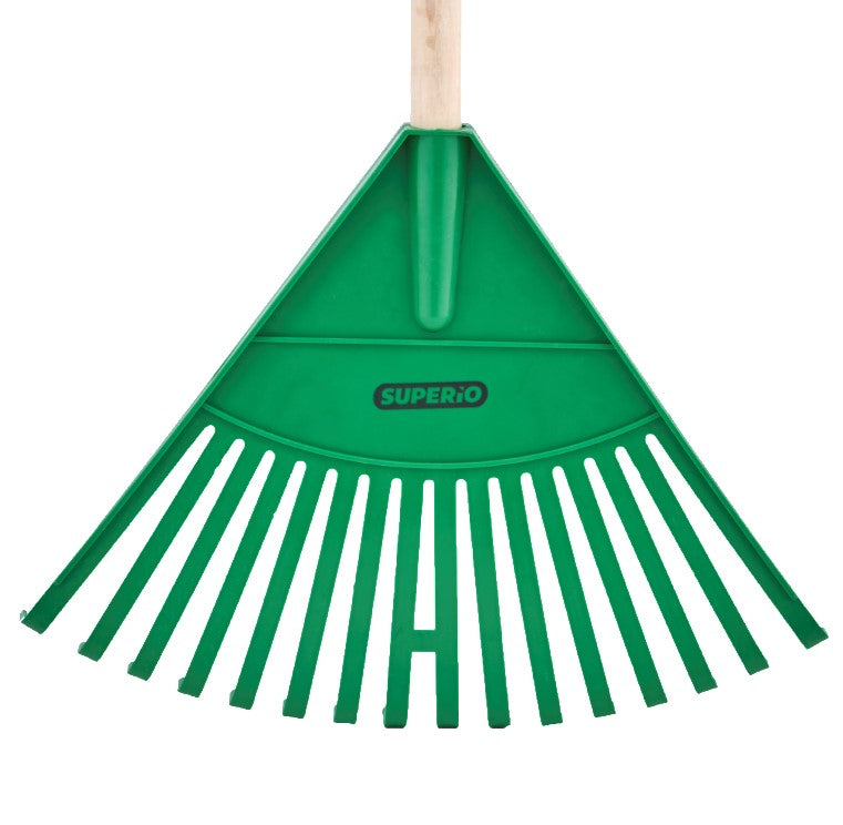 Kids and Adult Garden Rake, Green and Orange