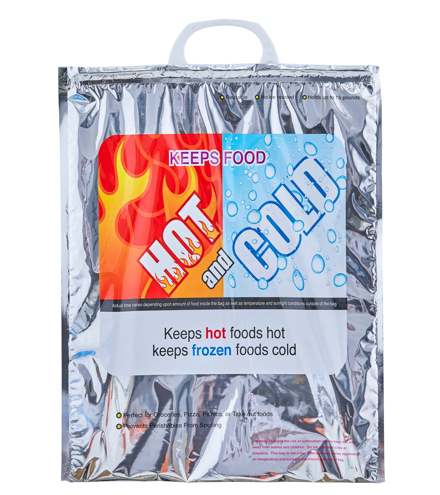 Hot and Cold Reusable Insulated Bag 13.5"x17.5" - 72 Pack