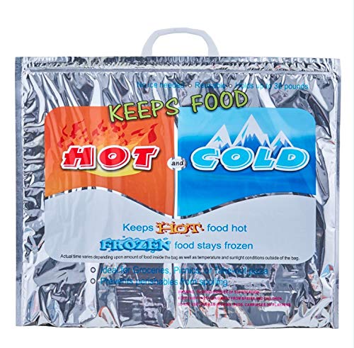 Hot and Cold Reusable Insulated Bag 19"x15.5" - 72 Pack