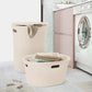 40 Liter Ribbed Laundry Hamper Ecohome