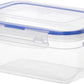 Superio Food Storage Containers, Airtight Leak-Proof Meal Prep Rectangular Containers, 5 Qt.
