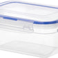 Superio Food Storage Containers, Airtight Leak-Proof Meal Prep Rectangular Containers, 5 Qt.