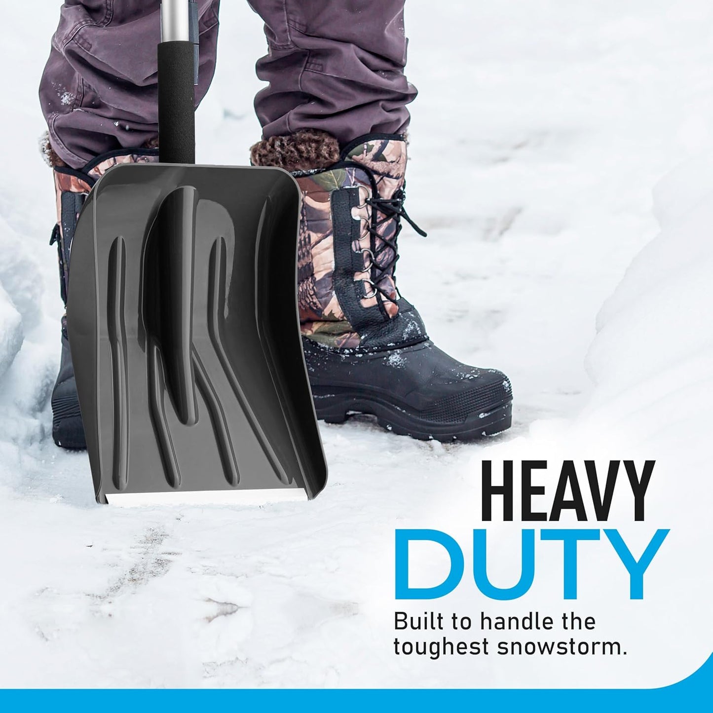 Snow Shovel with Telescopic Handle