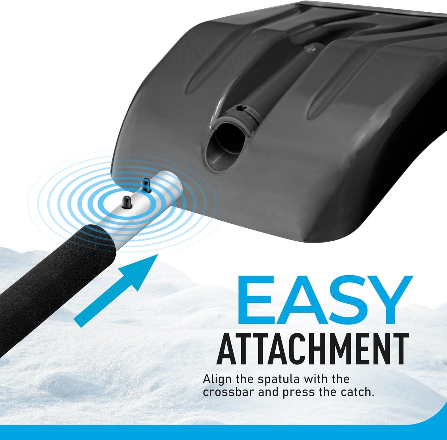 Snow Shovel with Telescopic Handle