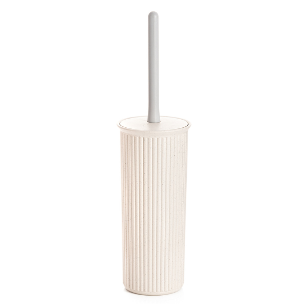 Ribbed Toilet Bowl Brush and Holder Ecohome