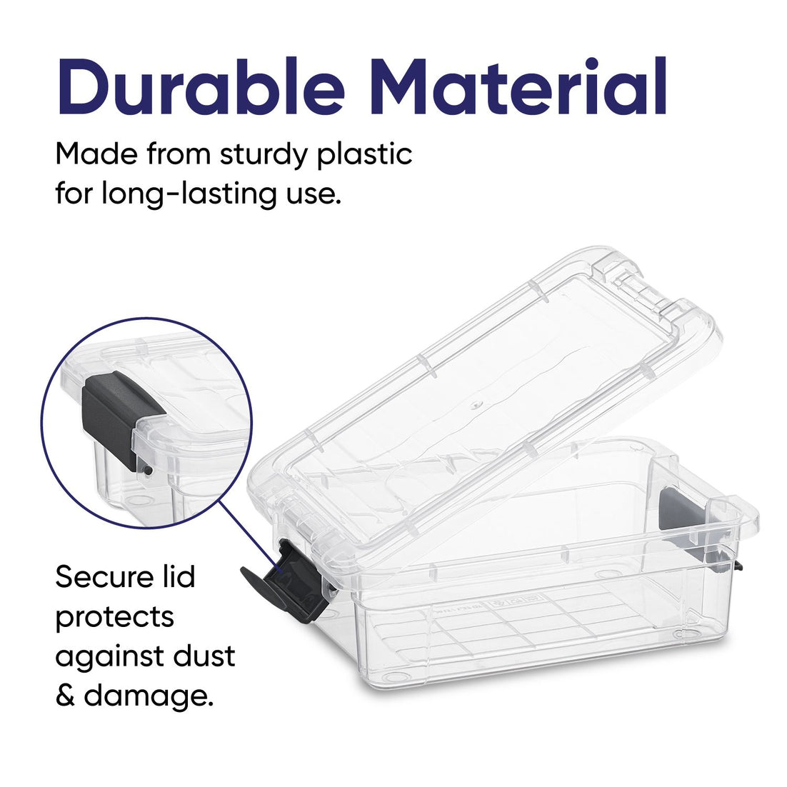 0.7 Qt Flat Mini Crayon Container