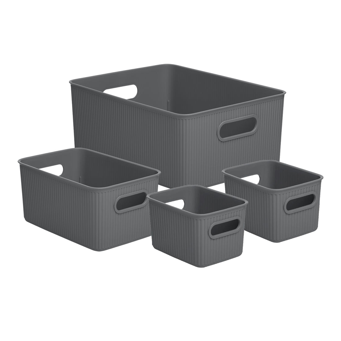Ribbed Bin Set of 4