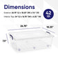 Wheeled Storage Container (42 Quart)