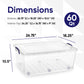 Wheeled Storage Container (62 Qt.)
