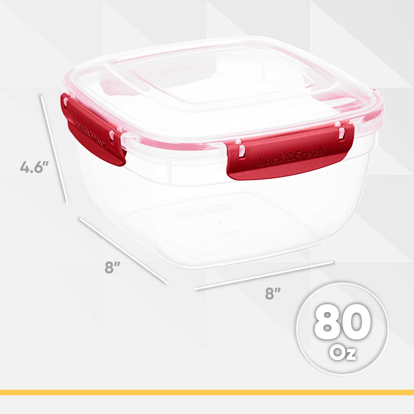 80 oz. Sealed Container, 6 Pack