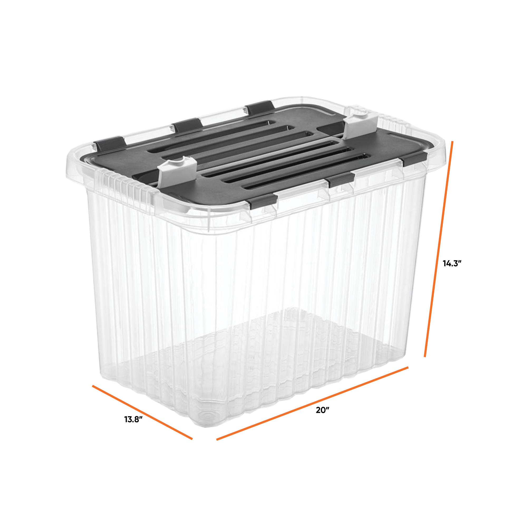Deep Storage Container with Hinged Lid (52 Qt.) – Superio