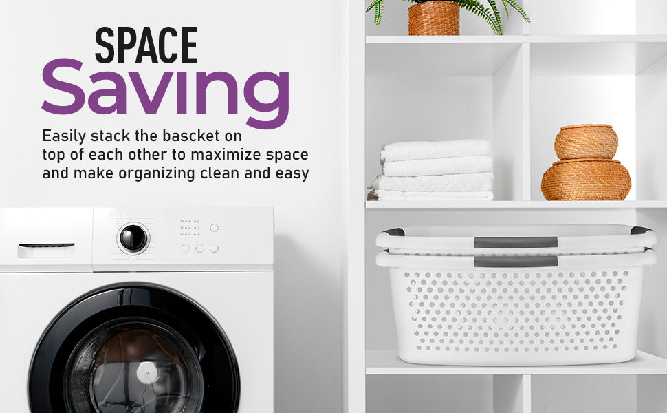 Hip Hugger Laundry Basket, 54 Liter